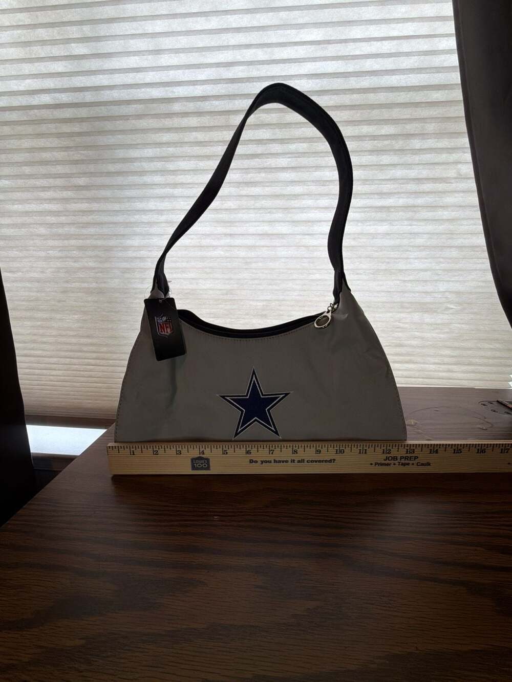 Littlearth MVP Dallas Cowboys NFL Gray Nylon Shoulder Bag Purse New with Tags
